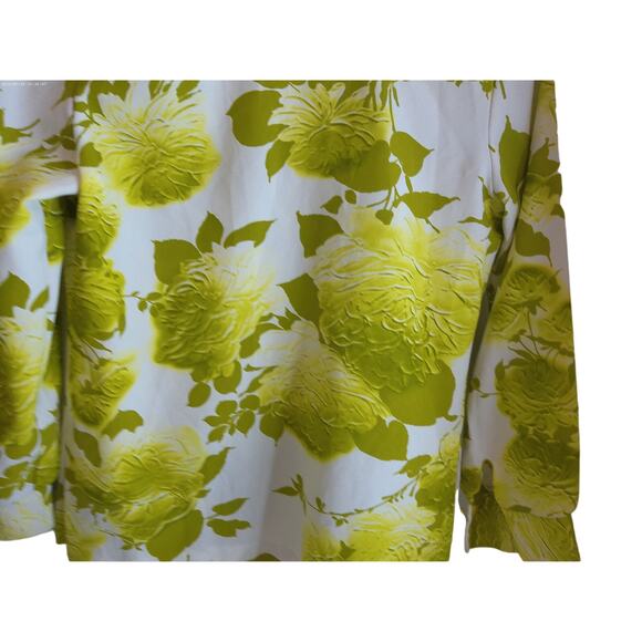 Vintage Pykettes Womens All Over Print Floral Dagger Collar Blouse READ - Picture 9 of 11